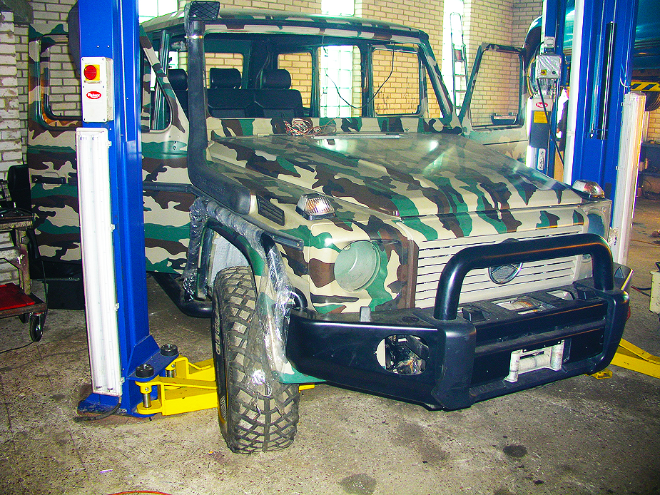 G-wagen для охоты обшивка алюминеем